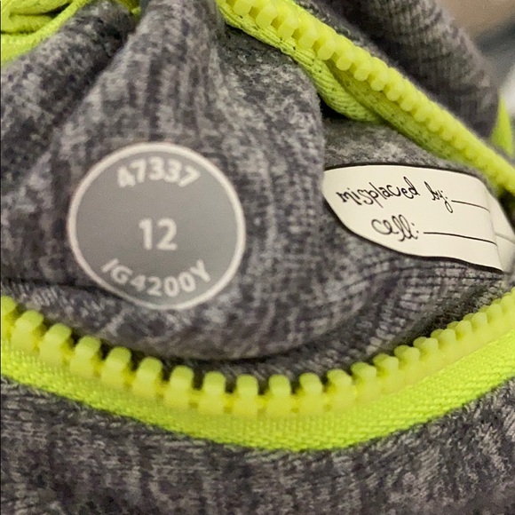 Ivivva Grey & Fluorescent Yellow Jacket/Sweater - Picture 4 of 7